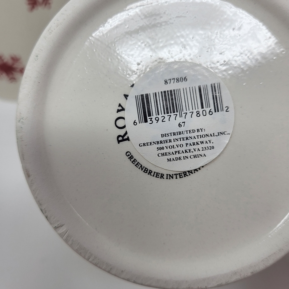 4 Royal Norfolk Coffee Tea Hot Chocolate Mugs Cups Snowflakes 16 oz New - Picture 5 of 8